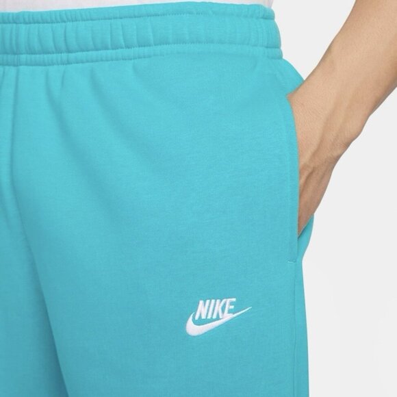 Nike Fleece Joggers Sz Large Mens Sportswear Club Sweatpants Dusty Cactus Teal - Picture 12 of 14